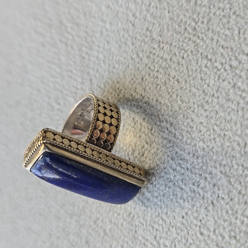 Anna Beck Lapis Rectangular Ring - image 2